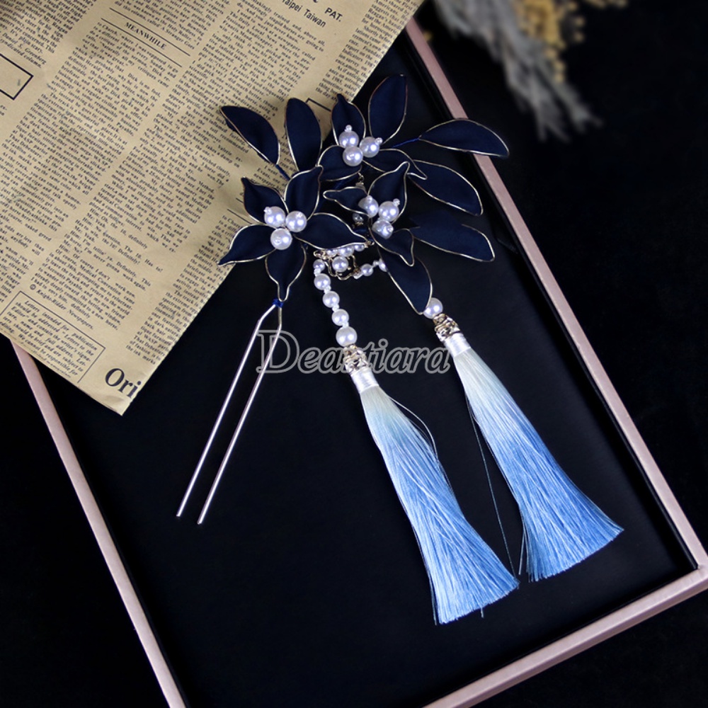 Trâm Cài Tóc Đính Tua Rua Phong Cách Dân Tộc Thời Trang