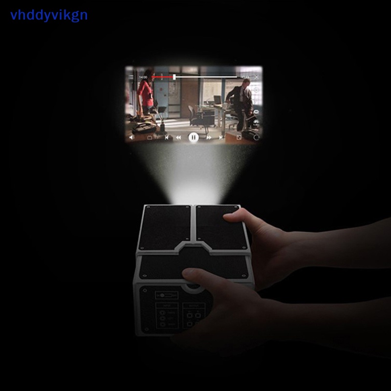 Máy Chiếu 3D Mini Bằng Giấy Các Tông Màu DIY Có Thể Điều Chỉnh Cho Điện Thoại Di Động
