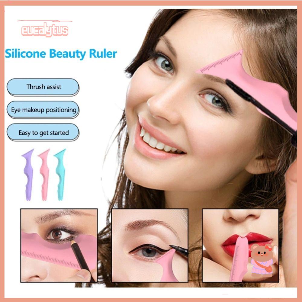 Thước Kẻ Mắt Kiêm Son Môi Đa Chức Năng Bằng Silicone Cho Nữ