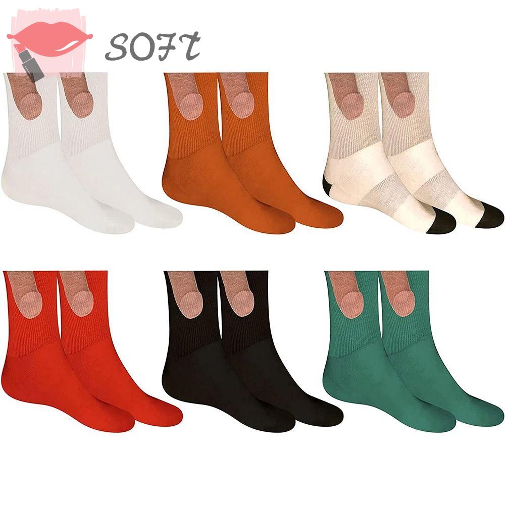 1 Đôi Vớ Thể Thao In Hình Vui Nhộn