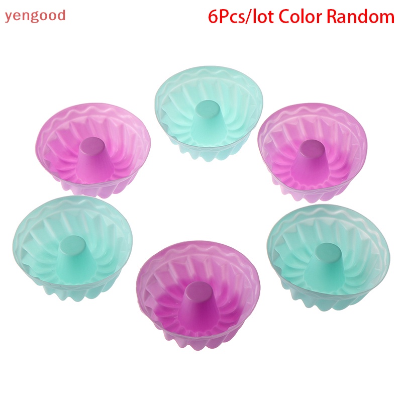 Set 6 Khuôn Silicone Làm Bánh Muffin Tiện Dụng