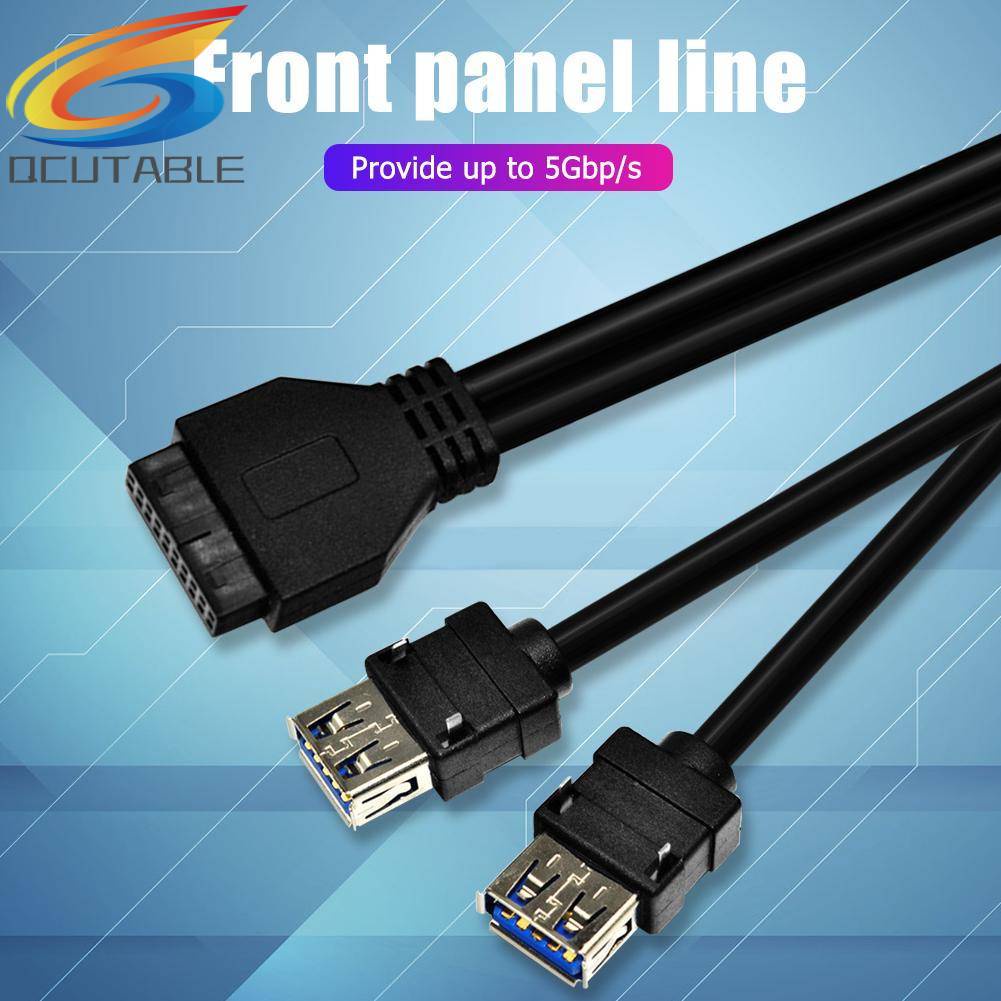 Cáp ChuyểN ĐổI PhíA TrướC 20Pin Sang 2 CổNg USB 3.0 Cho PC