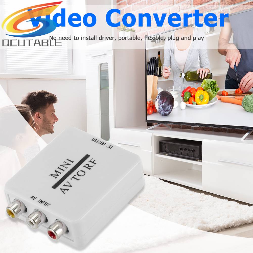 Bộ ChuyểN ĐổI Mini RCA AV CVSB Sang RF Hỗ Trợ RF 67.25 / 61.25MHz