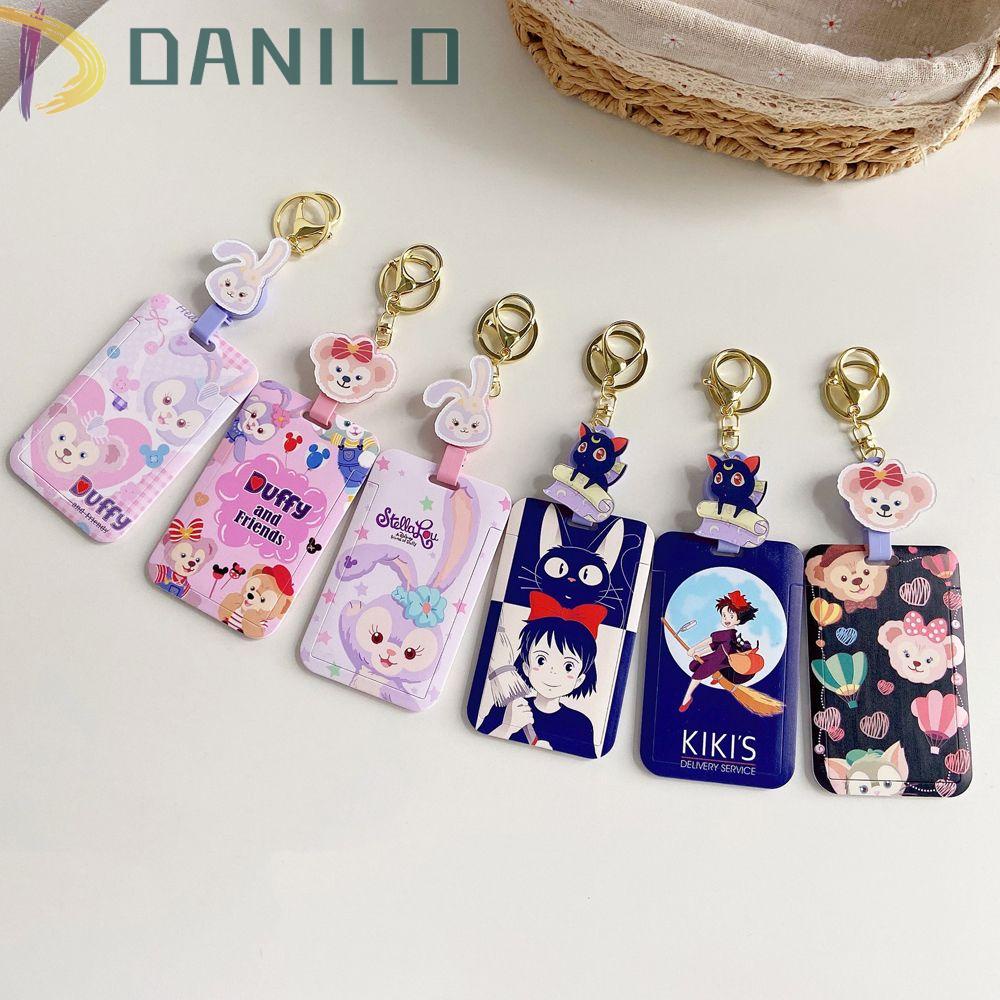 DANILO Móc Chìa Khóa / Thẻ Họa Tiết Hoạt Hình Mèo / Gấu Duffy Dễ Thương