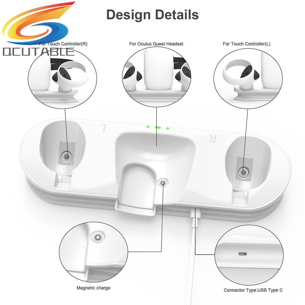 Giá Đỡ Nam Châm + Bộ Điều Khiển + Sạc Pin Cho Quest 2