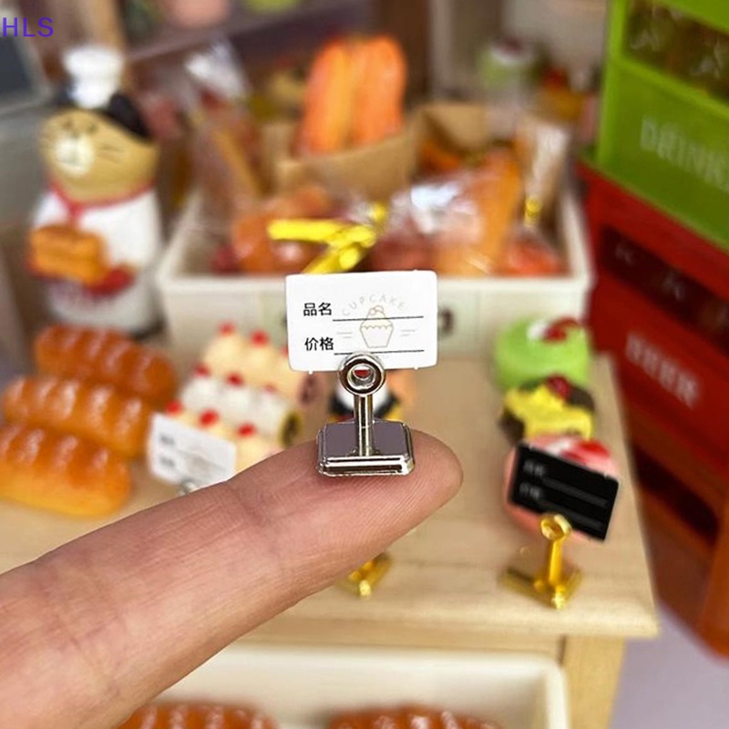 [HLS] Set 2 Khung Thẻ Trưng Bày Bánh Kẹo Tráng Miệng / Món Tráng Miệng Trang Trí Nhà Búp Bê Phong Cách Ngẫu Nhiên 1