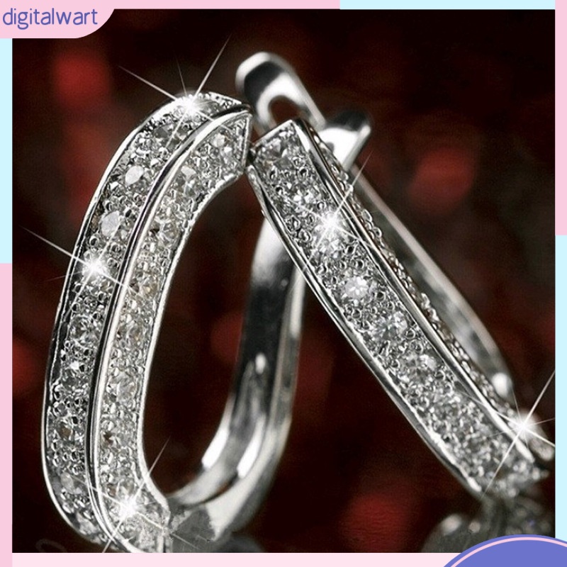 Bông Tai Ba Mặt Đính Đá Thời Trang Dành Cho Nữ