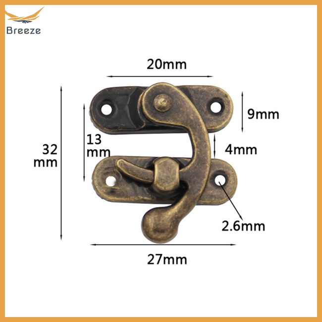 Set 10 Móc Khóa Kim Loại Cổ Điển Cho Túi Xách