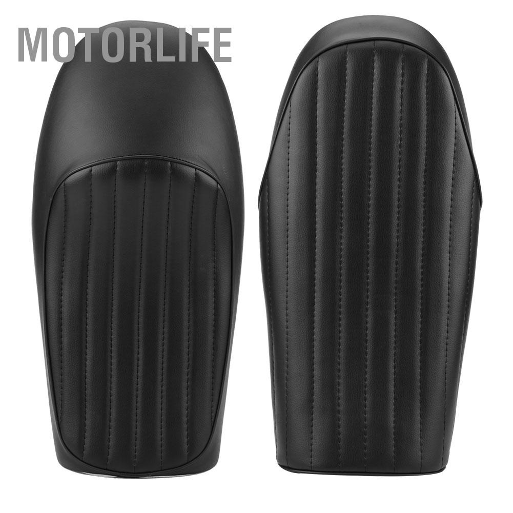 Motorlife Dành Cho Xe Honda CG125 1976-2008 Ghế Ngồi Máy Yên Retro Cafe Race Đệm Phẳng/Gù