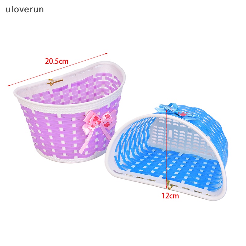 1 Giỏ Xe Đạp Bằng Nhựa Đính Nơ Dễ Thương Cho Bé vn