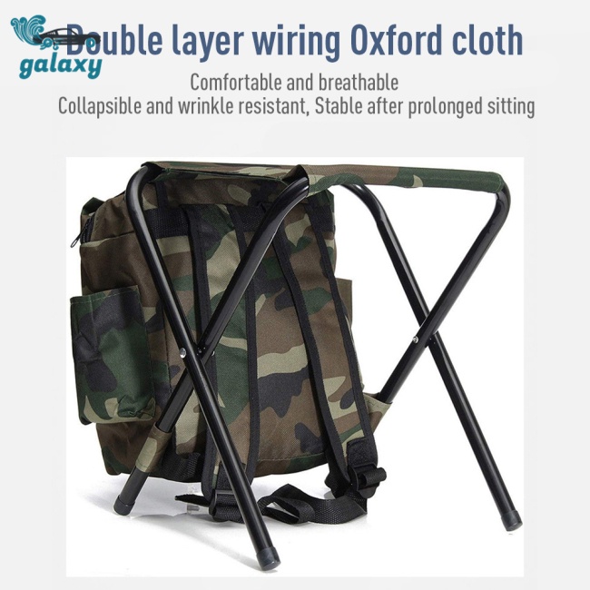 Galaxy Ba Lô Vải Oxford Chịu Tải Tối Đa 100kg Họa Tiết Rằn Ri