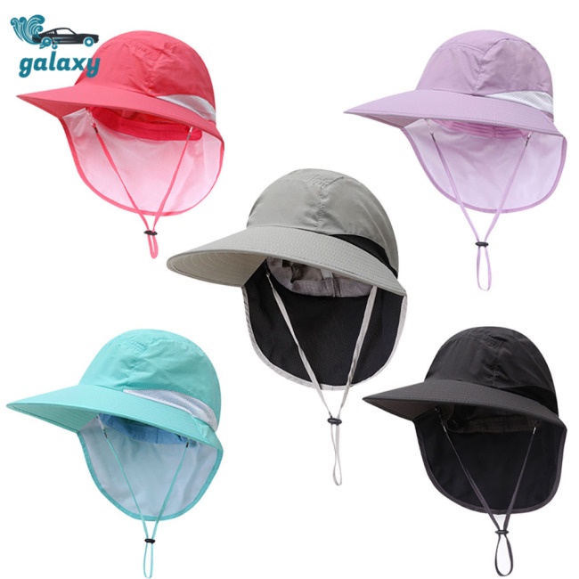 Galaxy Mũ Bucket Thể Thao Chống Nắng Nhanh Khô Có Vành Che Cổ Vành Rộng Cho Hoạt Động Ngoài Trời