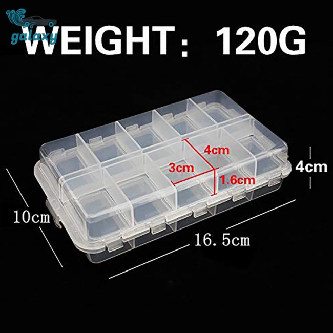 Galaxy Hộp Đựng Dụng Cụ Câu Cá 20 Ngăn Có Thể Điều Chỉnh
