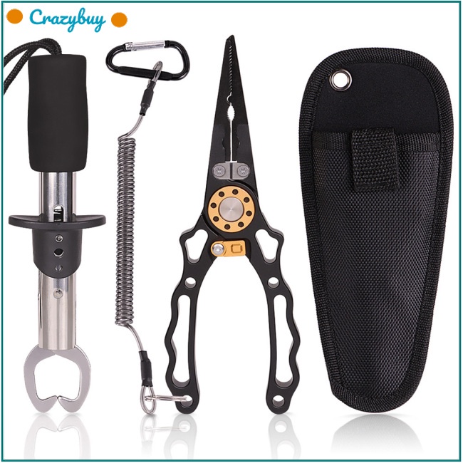 Cr Bộ Kìm Kẹp Gỡ Lưỡi Câu Cá Đa Năng Kèm Dây Chuyên Dụng