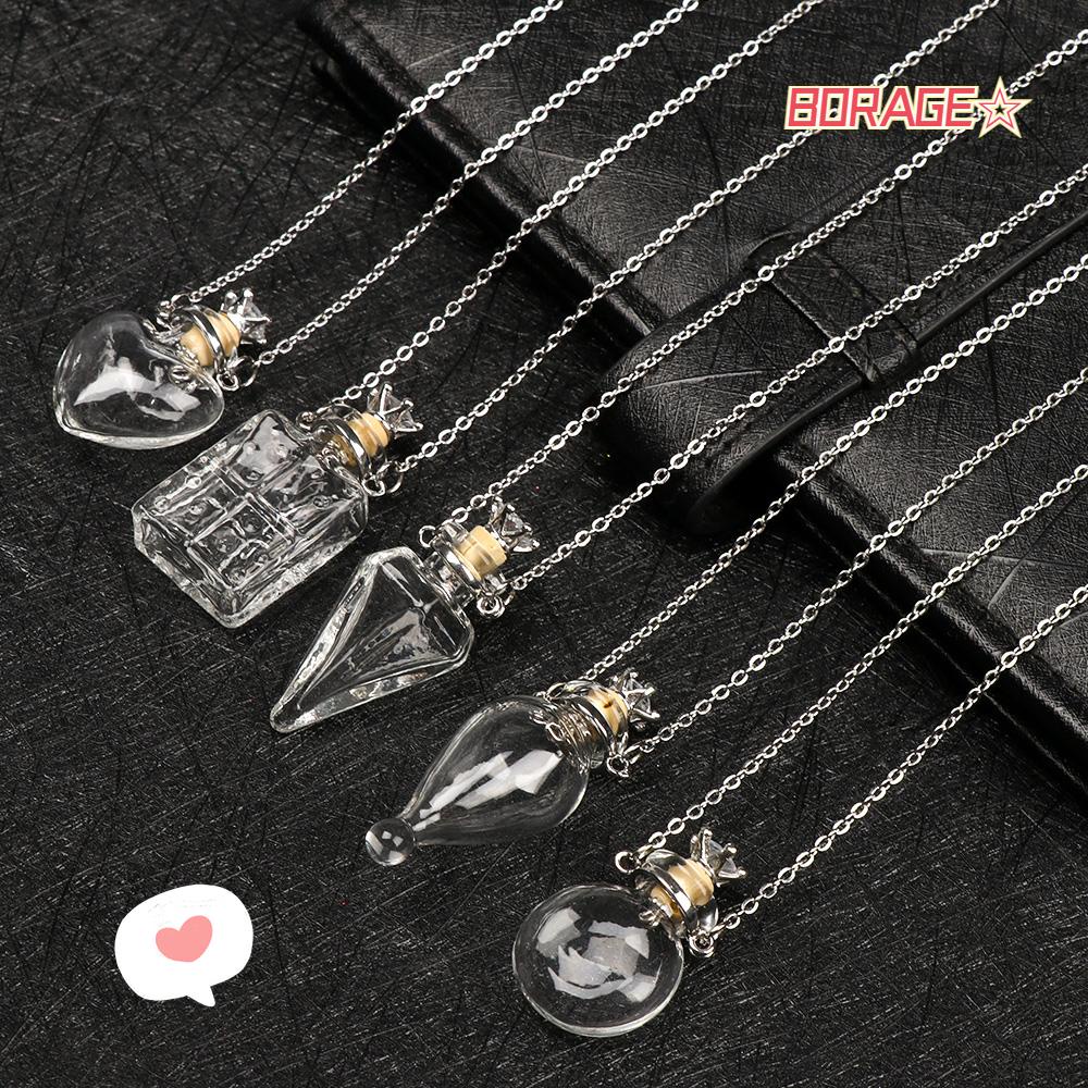 BORAG Vòng cổ Mặt Hình Lọ Điều Ước Tinh Dầu