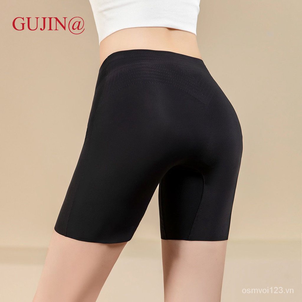 Hàng Có Sẵn Quần Lót Eo Cao Không Đường May Vải Lụa Lạnh Chống Lộ Viền May Hiện Đại Cổ Điển Mùa Hè Cho Nữ