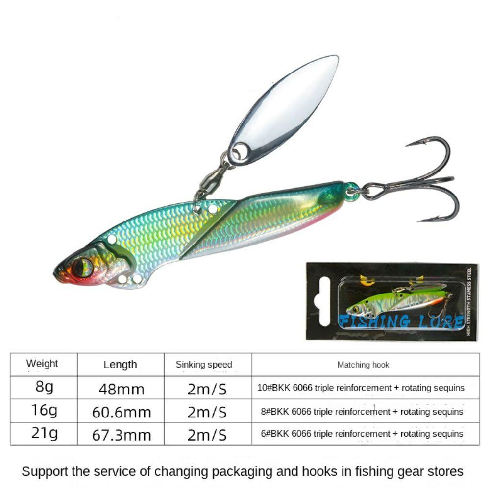 Mồi Xoay Câu Cá Bằng Kim Loại 8g Chuyên Dụng