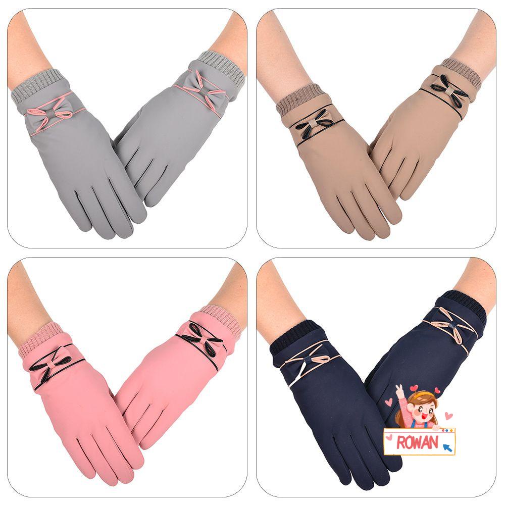 ROWANS Găng Tay Phối Lông Chống Thấm Nước Thân Thiện Với Da Dành Cho Nam