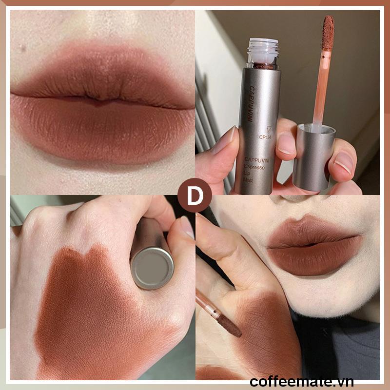 ⚡Son kem lì Cappuvini mềm mịn như nhung chống thấm nước chống khô môi lâu trôi