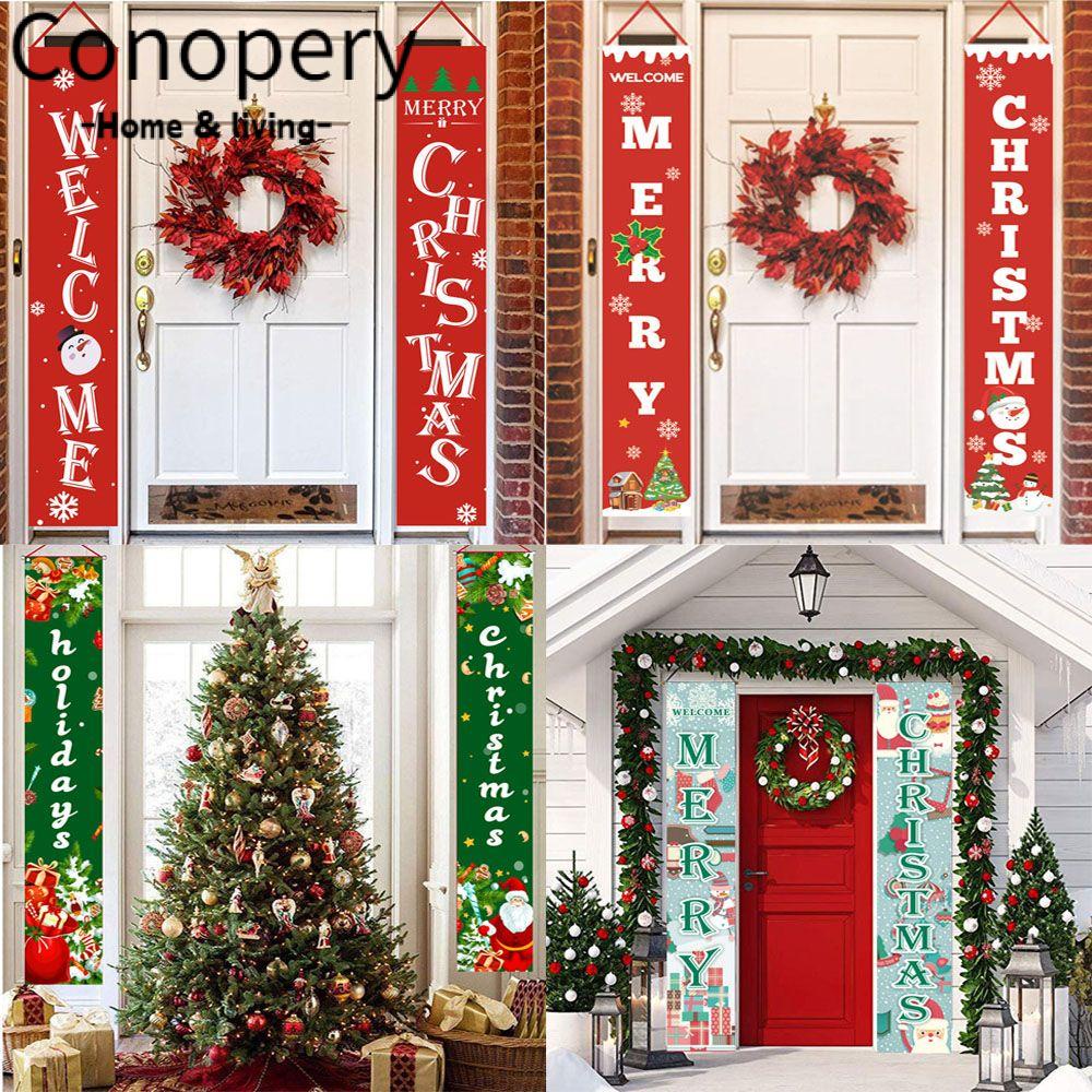 CONOPERY Dây Treo Trang Trí Cửa Phong Cách Giáng Sinh Đẹp Mắt
