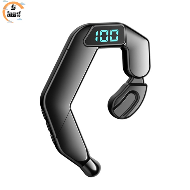 [IS] Tai Nghe Bluetooth Không Dây V19 Móc Vành Tai Có Màn Hình Hiển Thị Kỹ Thuật Số Phong Cách Doanh Nhân