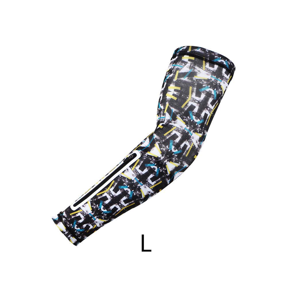 Ống Tay Áo Nén Khí Kèm Túi Đựng Điện Thoại Chống Tia UV Chống Trượt Tiện Dụng Cho Người Chạy Bộ / Chơi Golf