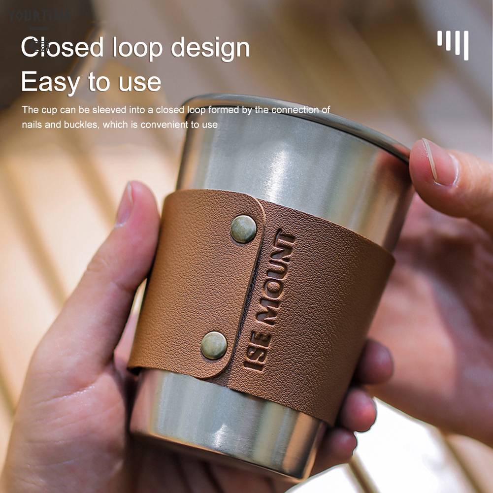 Vỏ Bọc Cốc Cà Phê Mang Đi Cắm Trại / Leo Núi Kiểu Vintage