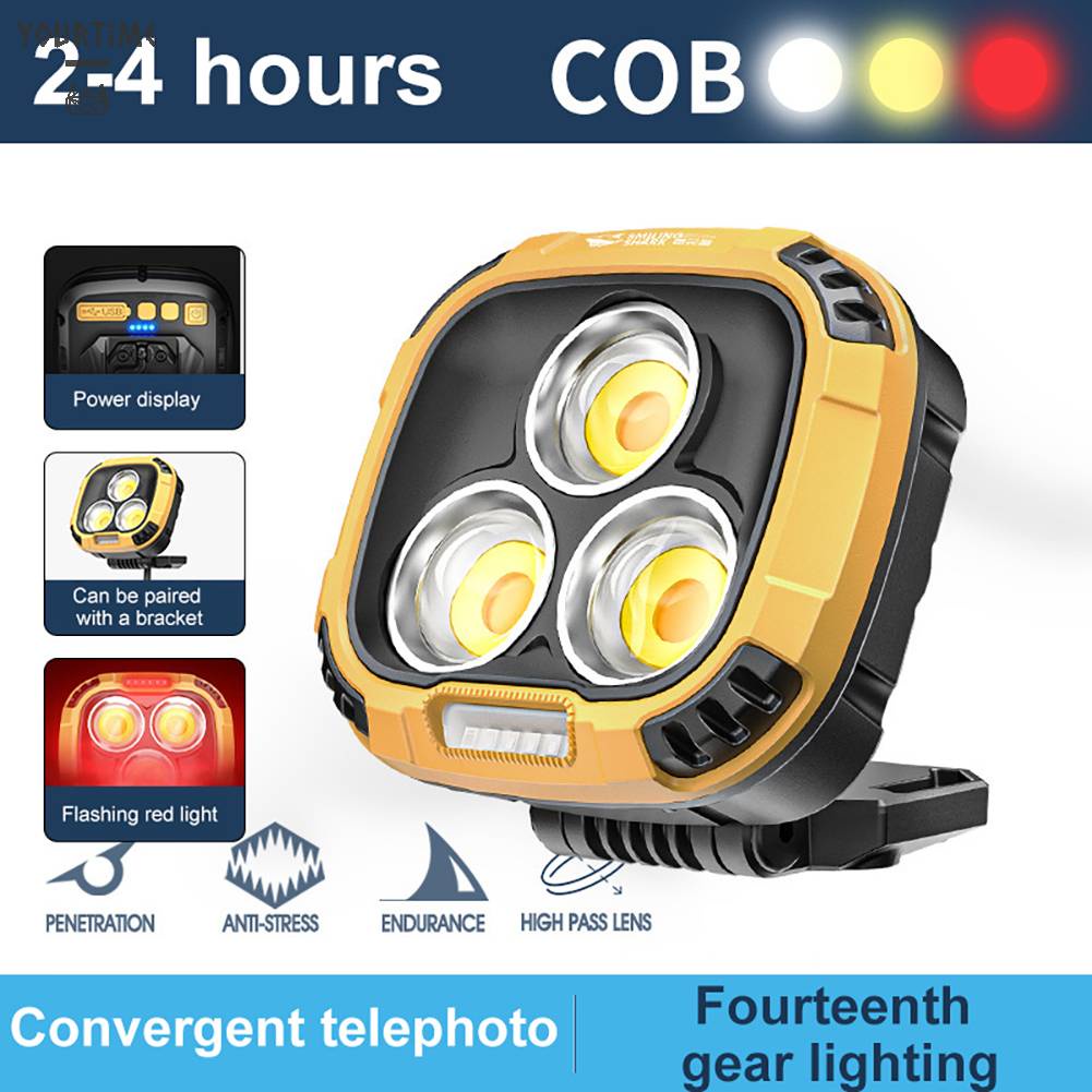 Đèn Chiếu Sáng Khẩn Cấp Mini Có Thể Xoay Kèm Móc Cho Câu Cá Ban Đêm