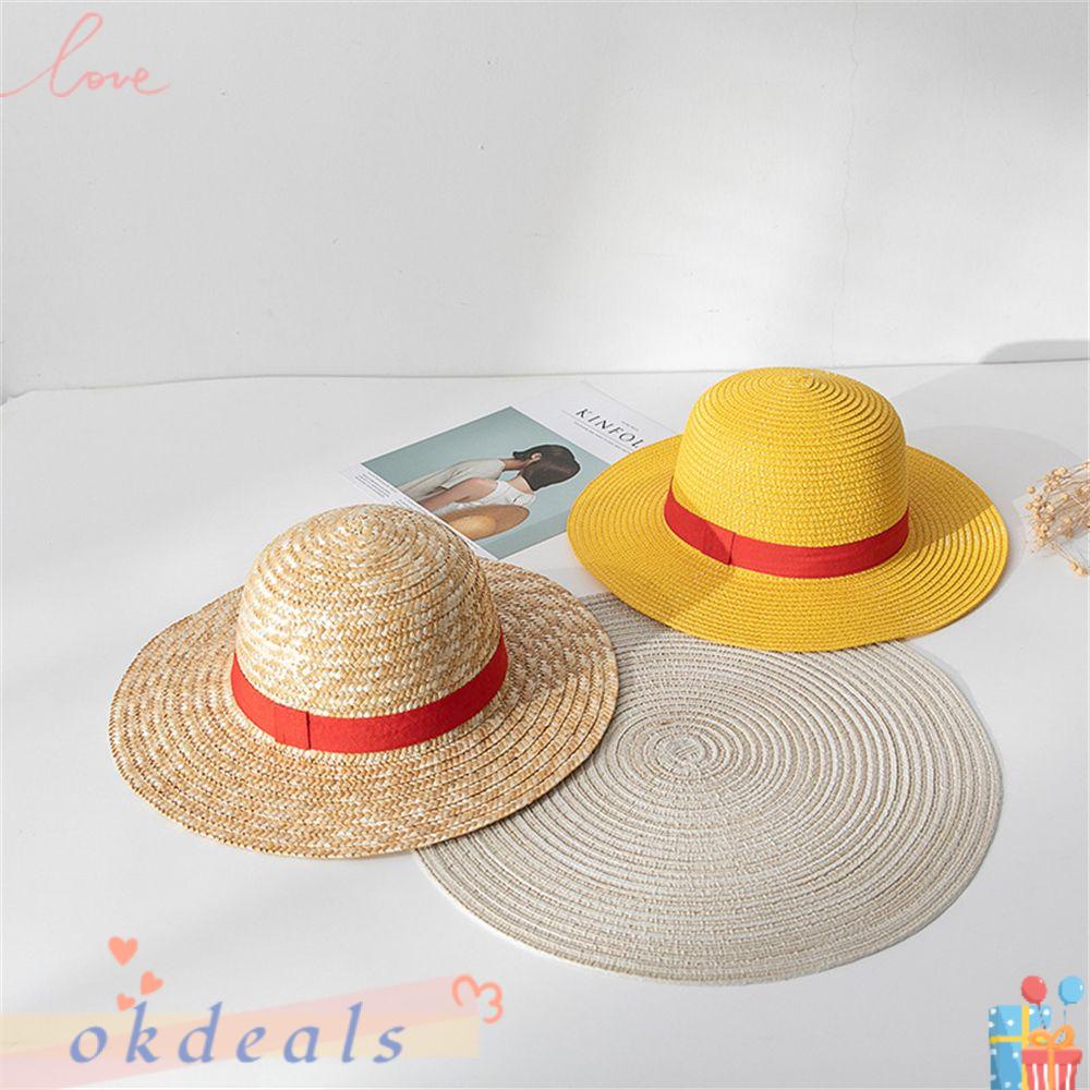 OKDEALS Mũ Rơm Hóa Trang Nhân Vật Luffy Trong Phim One Piece 31CM-35CM
