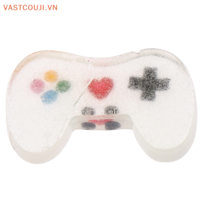 Set 10 Phụ Kiện Trang Trí Điện Thoại Hình Tay Cầm Chơi Game Màu Dạ Quang DIY