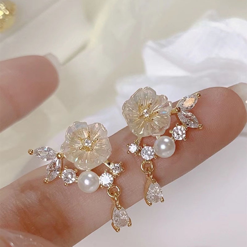 Bông Tai Hình Hoa Hồng Thời Trang Mùa Hè