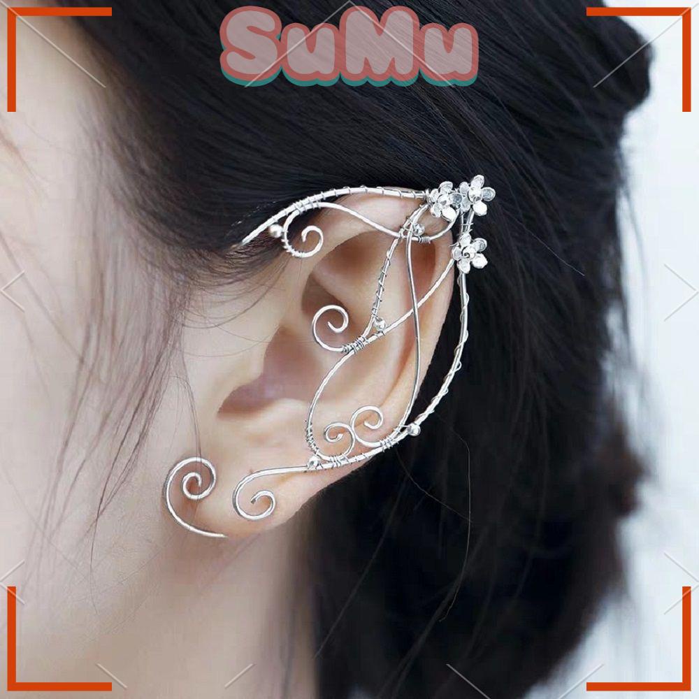 SUMU Bông Tai Dáng Dài Bằng Hợp Kim Phong Cách Vintage Thời Trang Cho Nữ