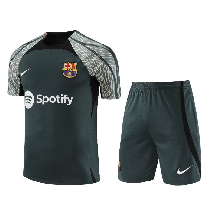 Bộ Quần Áo Thể Thao Bóng Đá Ngắn Có Túi Cho Đội Tuyển Barcelona 23-24