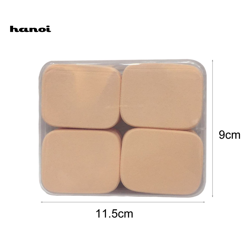 Set 12 Mút Trang Điểm Ướt / Khô Mềm Mịn Có Lỗ Nhỏ Gọn Cho Nữ
