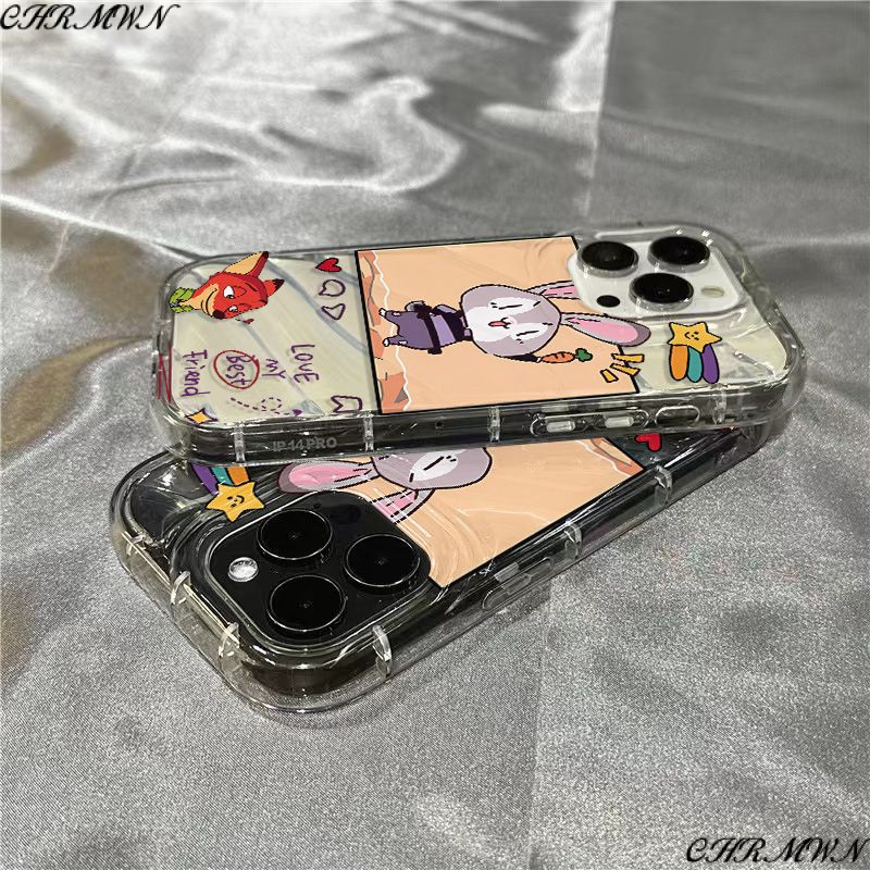 Ốp Điện Thoại Mềm Trong Suốt In Hình Judy Dễ Thương Cho iPhone14promax 1312 / 11 7 / 8plus xr / sins WFGG