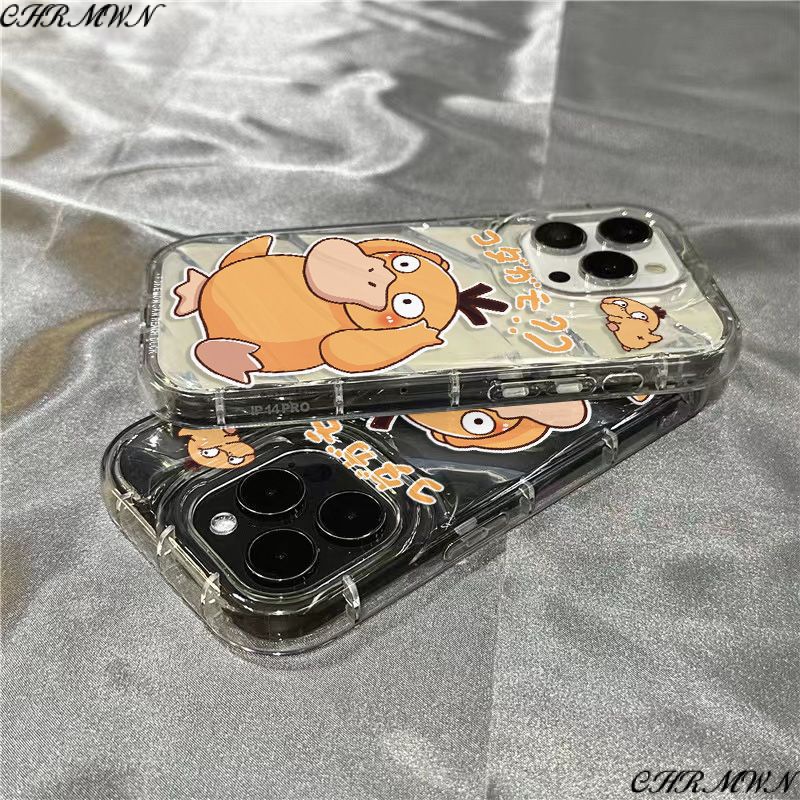 Ốp Điện Thoại Mềm Trong Suốt Họa Tiết Chú Vịt Vàng Dễ Thương Cho Iphone 14Promax 1312 / 11 7 / 8plus xr /ins 2W4I