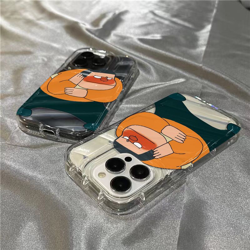 Ốp Điện Thoại Mềm Trong Suốt Hình Chú Hổ Mập Cho iPhone14promax 1312 / 11 7 / 8plus xr / sins 9PBC