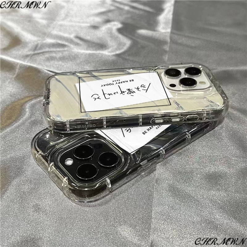 Ốp Điện Thoại Dẻo Trong Suốt Họa Tiết Hoạt Hình Happy 1312iPhone14promax 7 plus Need xr11 / Apple WZPT / 8sins