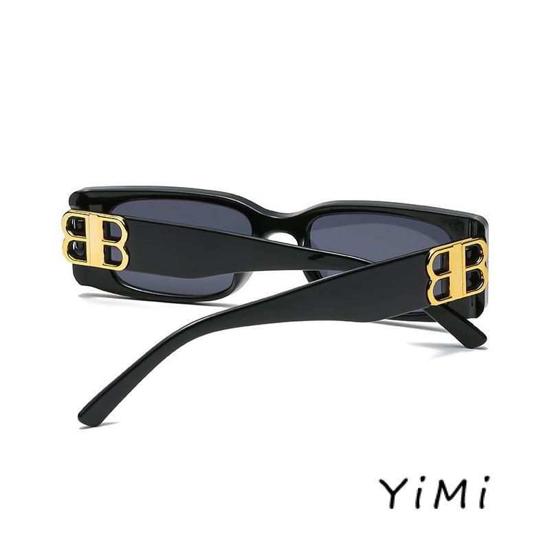 Kính mát gọng vuông đơn giản phong cách Âu Mỹ cổ điển thời trang cho nữ