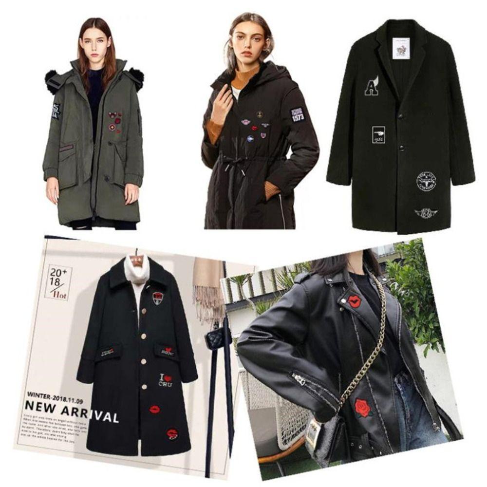 MIQUEL Miếng Dán Ủi Quần Áo Thêu Hình Mèo Dễ Thương