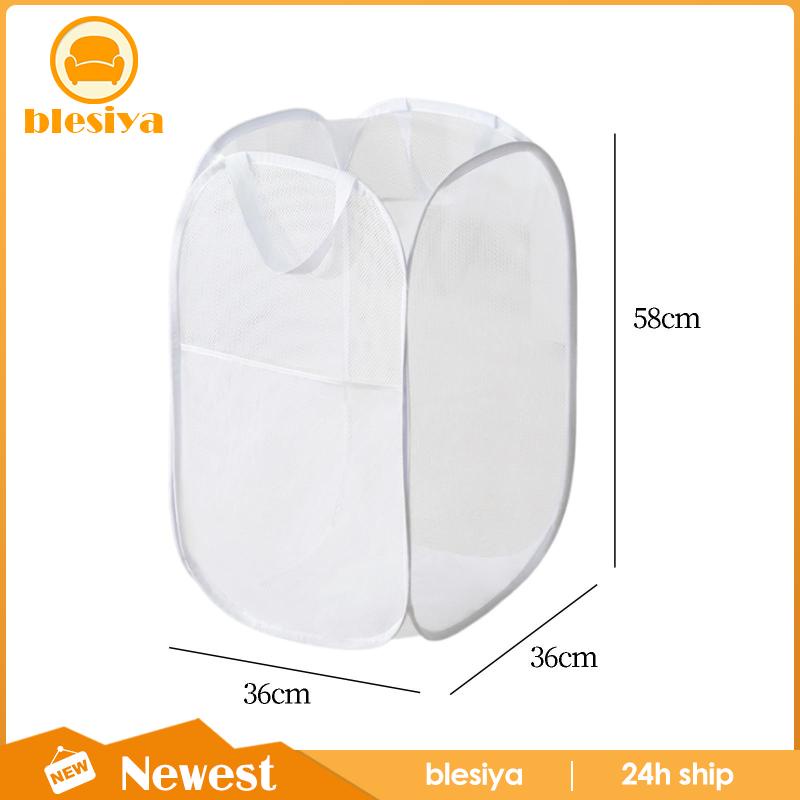 [Blesiya] Giỏ Lưới Đựng Đồ Giặt Có Thể Gấp Lại Dùng Cho Phòng Giặt / Cắm Trại / Nhà Ở