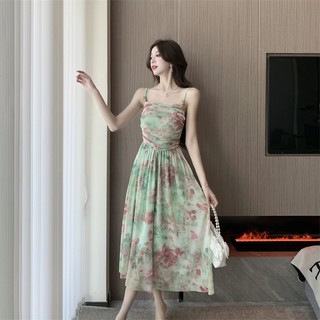 Đầm Hai Dây Mỏng Mùa Hè Thanh Lịch Độc Đáo