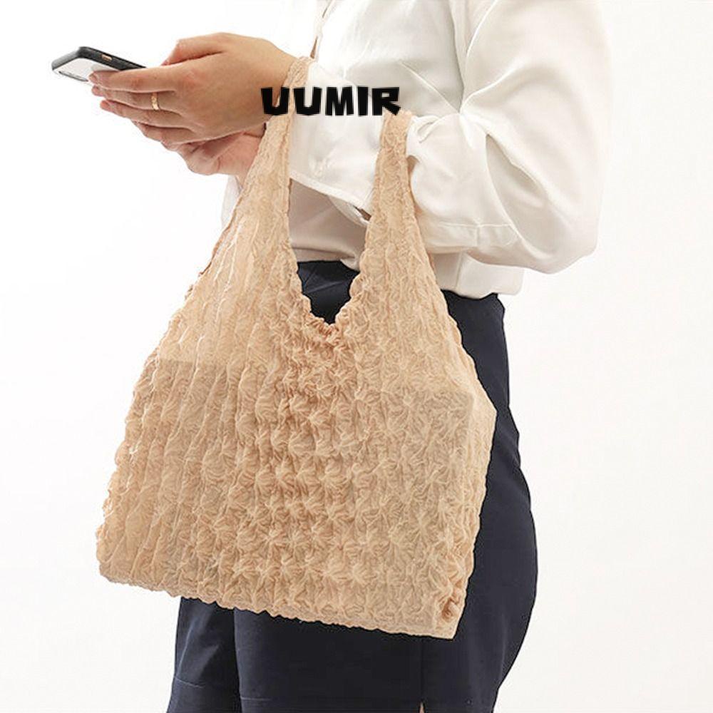 UUMIR Túi Xách Tote Mini Co Giãn Xếp Ly Mở Rộng Bong Bóng Ma Thuật