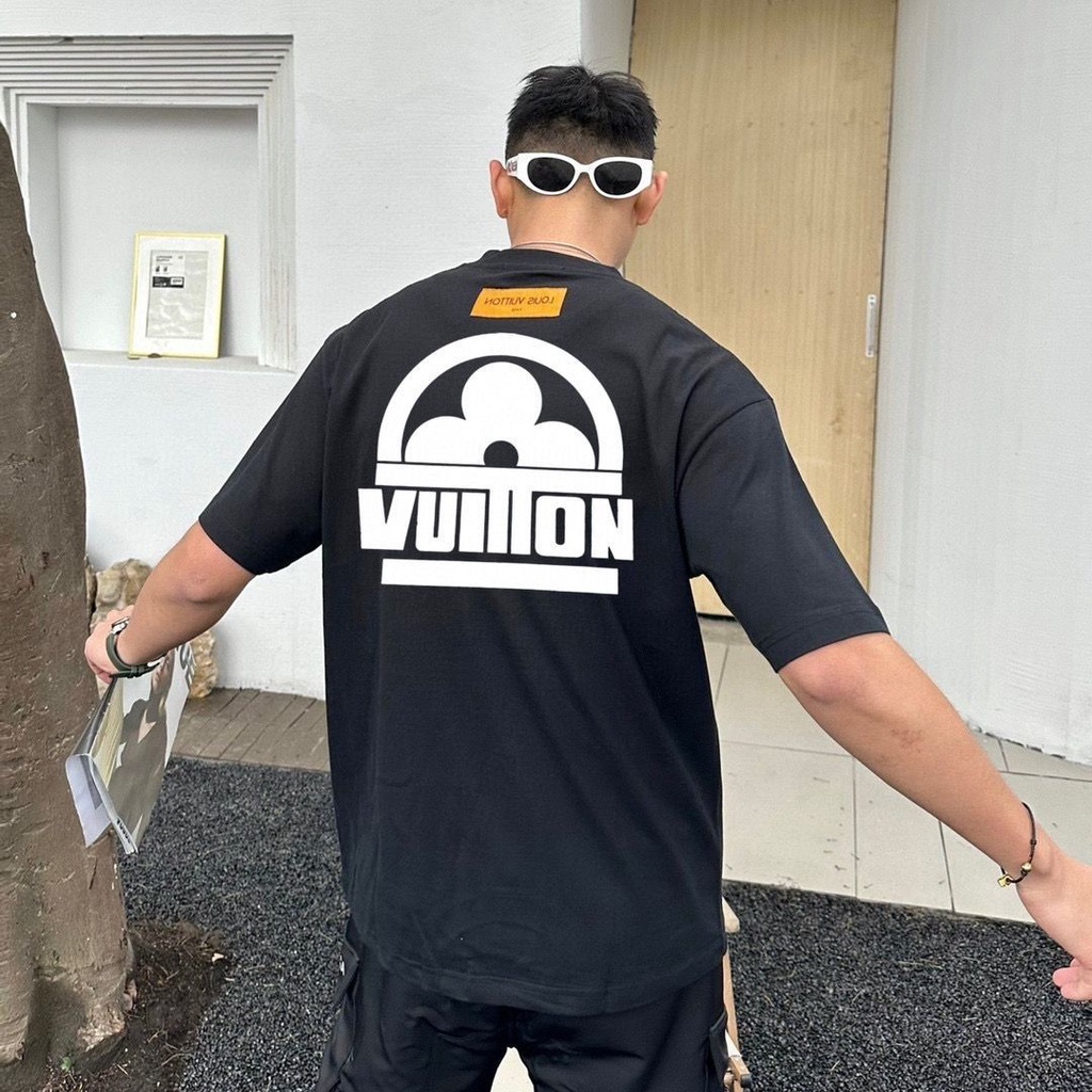Áo Thun cotton Ngắn Tay In logo L1V Thời Trang Mùa Hè Chất Lượng Cao Cho Nam Nữ