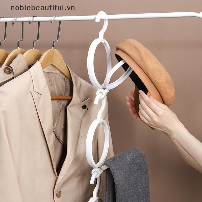 [noblebeautiful] Móc Treo Quần Áo / Mũ / Đồ Dùng Đa Năng Có Thể Lắp Đặt Lại [VN]