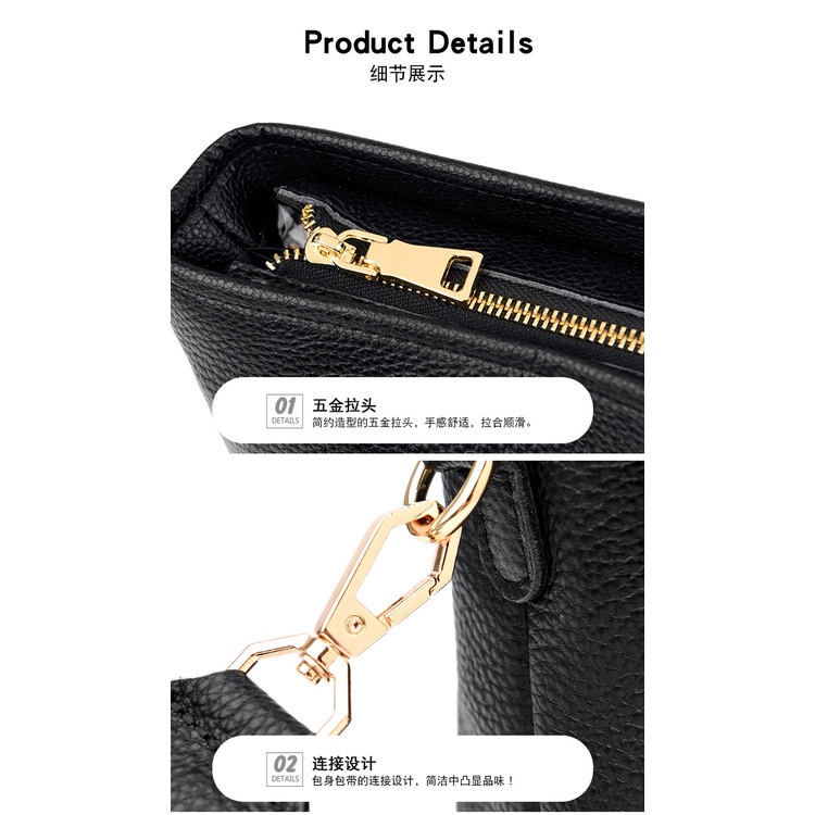 Túi Xách Da Bò Thật Dáng Vuông Thời Trang Cho Nữ