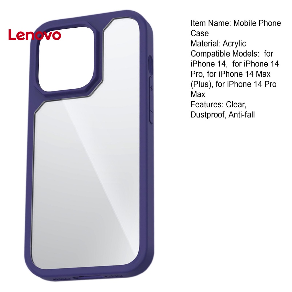 Ốp Điện Thoại Acrylic Trong Suốt Chống Sốc Chống Bụi Chống Rơi Cho iPhone 14 / Pro / Max / Pro Max