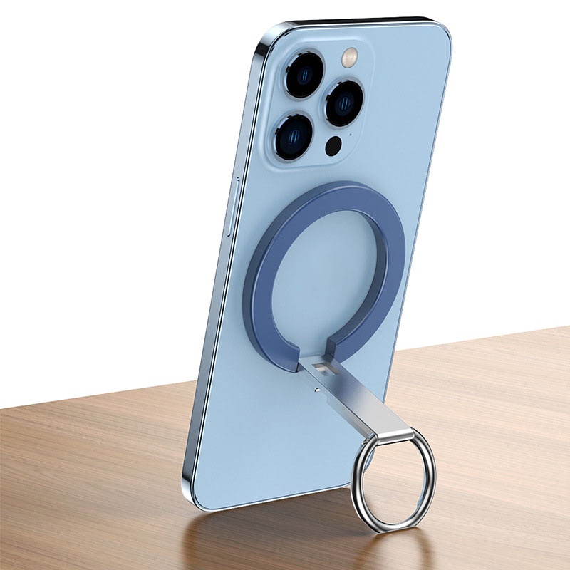 Mới Nhẫn Móc Ngón Tay Bằng Kim Loại Hít Nam Châm Cho Điện Thoại Di Động