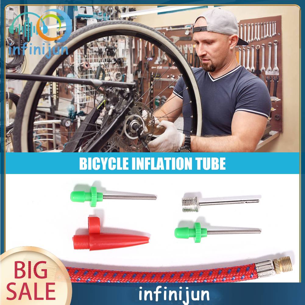 Set 5 Đầu Chuyển Đổi Ống Bơm Hơi Lốp Xe Đạp &amp; Bóng Rổ