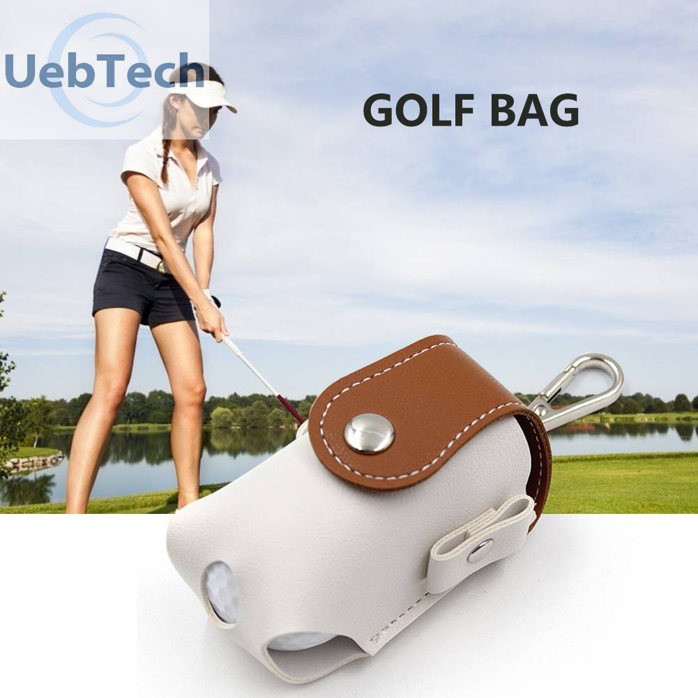 Túi Da Đựng Bóng Golf Đeo Thắt Lưng Có Kẹp Tiện Lợi